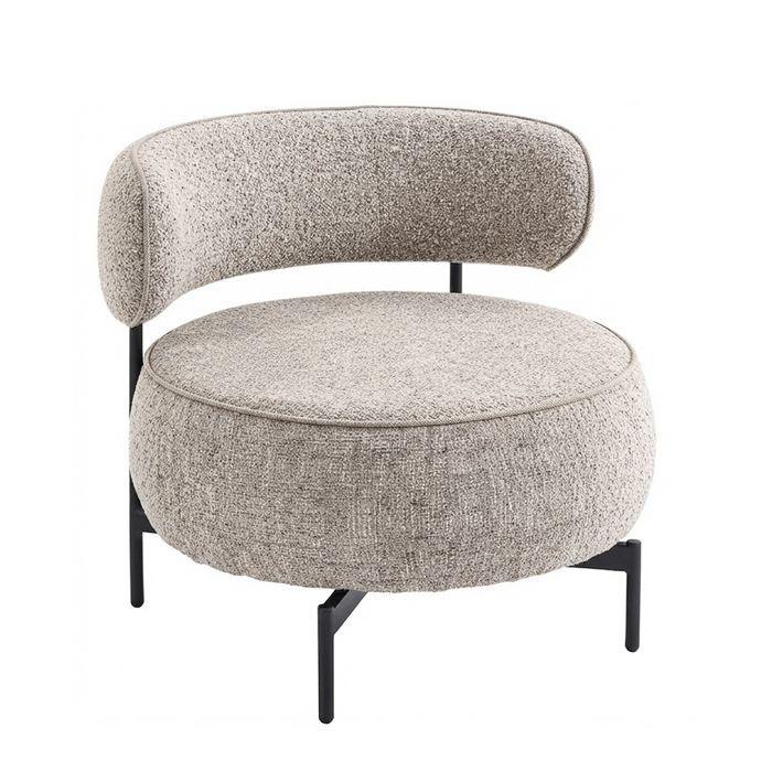 Poltrona Giratoria Air 1 Cuerpo Tela Beige-1