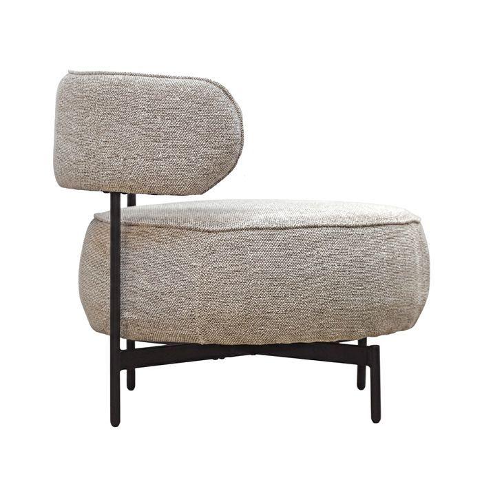 Poltrona Giratoria Air 1 Cuerpo Tela Beige-2