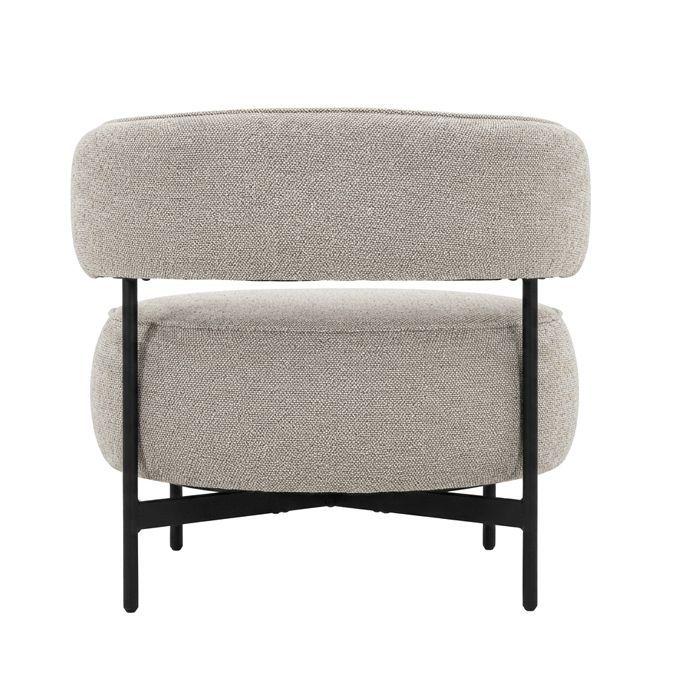 Poltrona Giratoria Air 1 Cuerpo Tela Beige-3