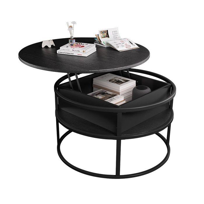 Mesa Centro Elevable Black Circle-2