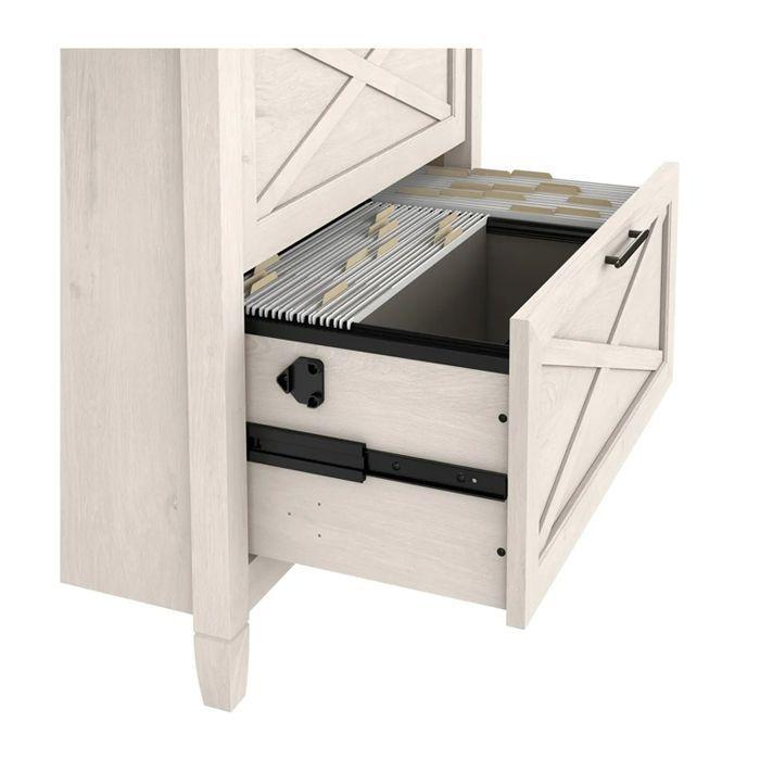 Cajonera 2 Cajones Washed Gray Line-3