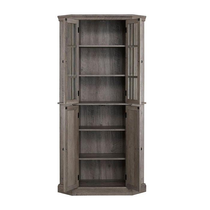 Vitrina Esquinero Stone Grey-2