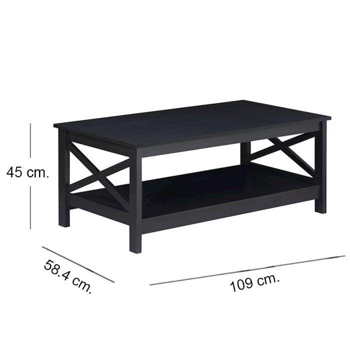 Mesa Centro Black OAK Line-4