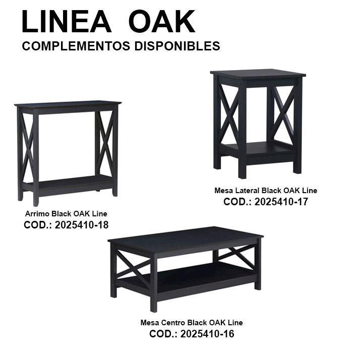 Mesa Centro Black OAK Line-5