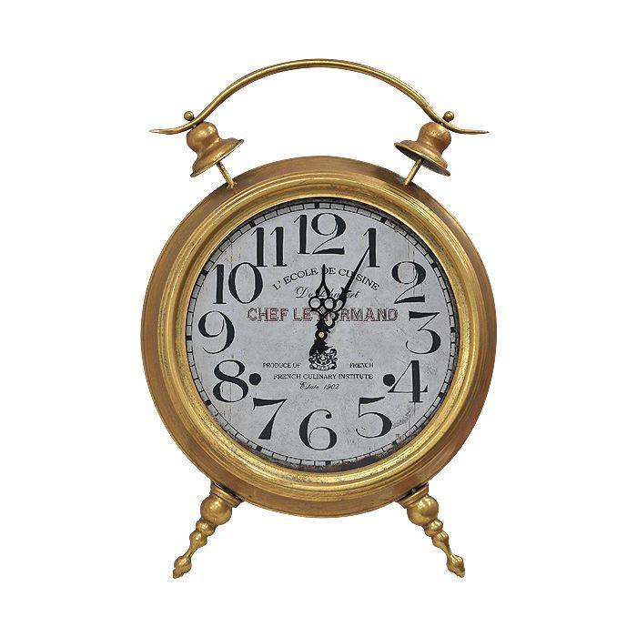 Reloj Gold Leather Sobremesa Luxe Collection-0