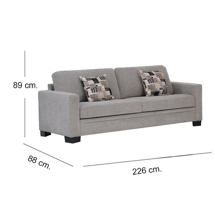 Sofá Solet 3 Cuerpos Grey-6