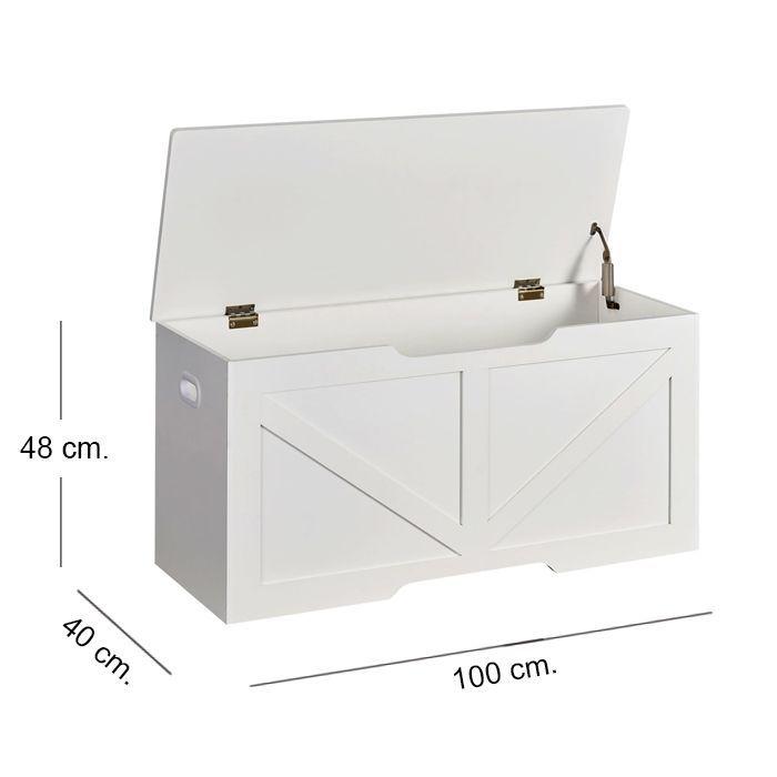 Baúl Banqueta Blanca-4