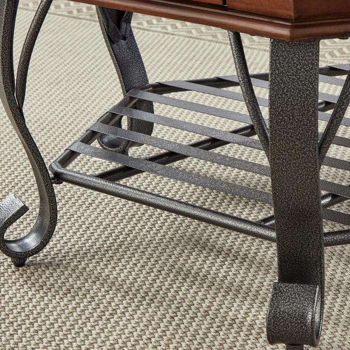 Mesa Centro Hexagonal Madera-3