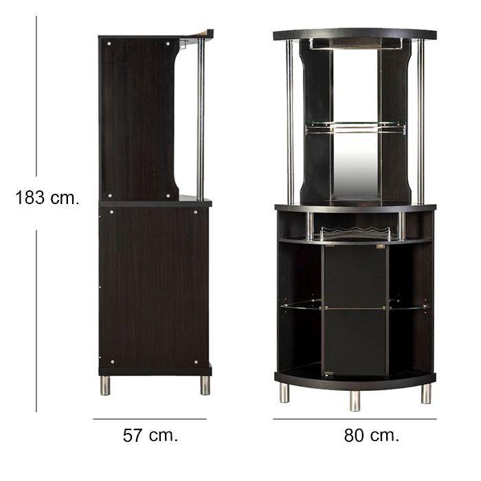 Vitrina Bar Esquinero Capuchino Metal Drag-3