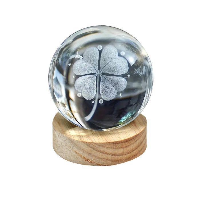 Esfera Cristal USB Trébol-1