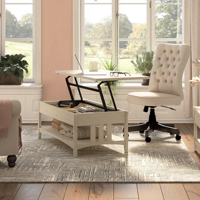 Mesa de Centro Elevable Antique White-2