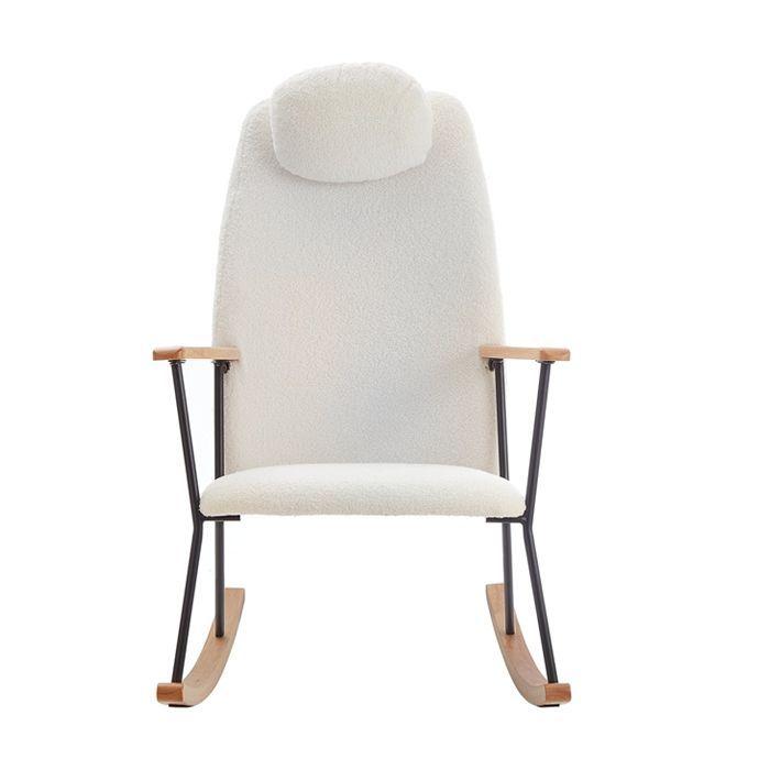 Mecedora Silla Escritorio White-3