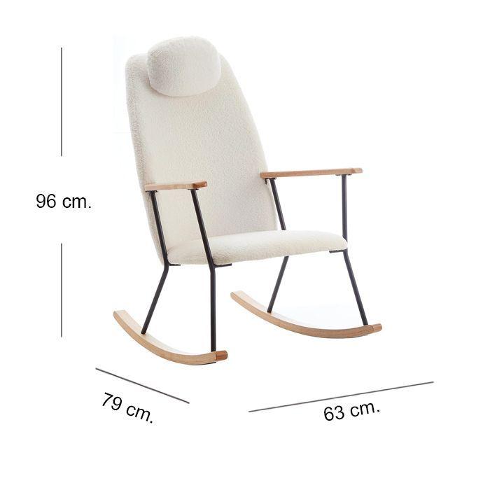 Mecedora Silla Escritorio White-7