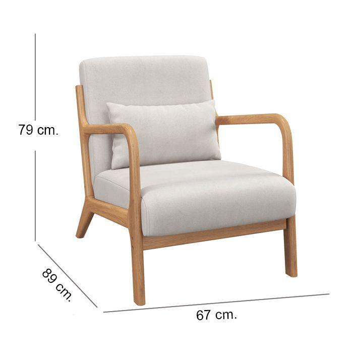 Poltronas Sitial DE ESTILO Beige 2 UNIDADES-3
