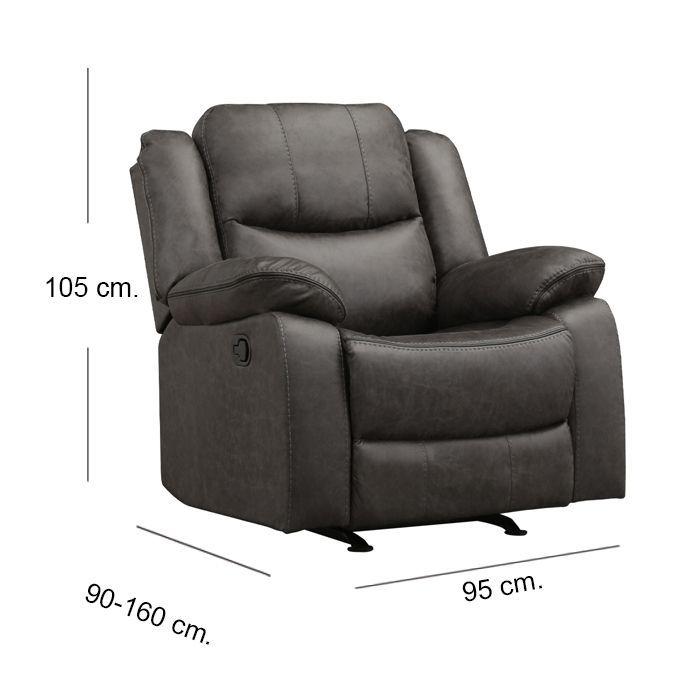 Bergere Reclinable Mecedora Smoke-3
