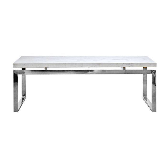 Mesa Centro Rectangular Mármol White-2