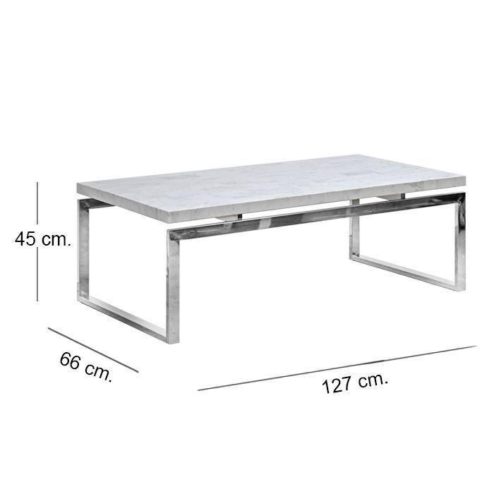 Mesa Centro Rectangular Mármol White-3