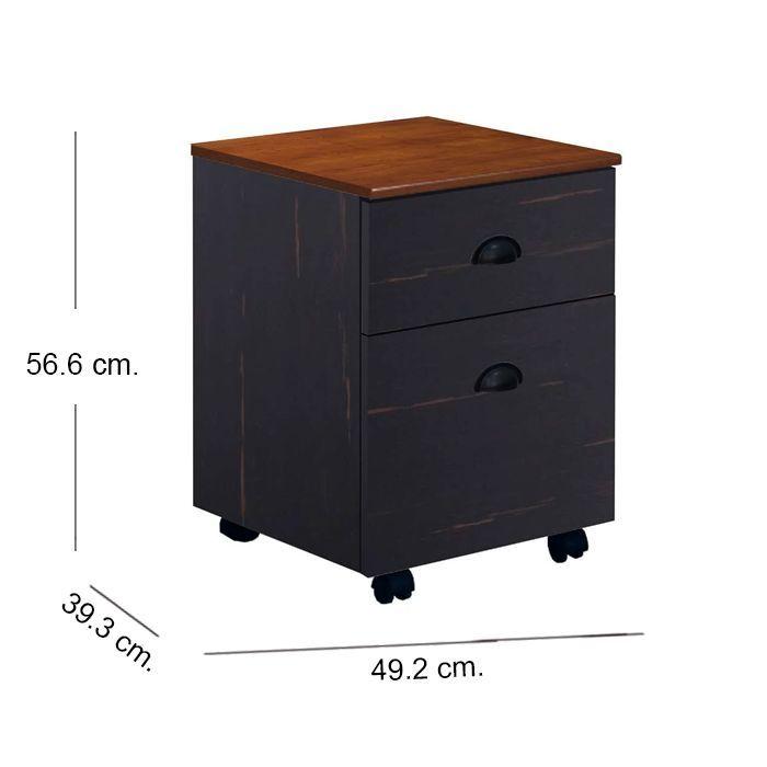 Cajonera Móvil Anti/Black Apple Wood Drag-3