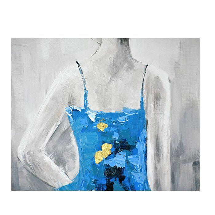 Cuadro Bailarina de Celeste 60×90-1
