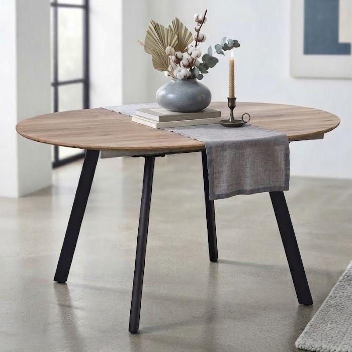 Juego de Comedor CCT Circular Extensible 4 Poltronas CCT Café (4 sillas)-2