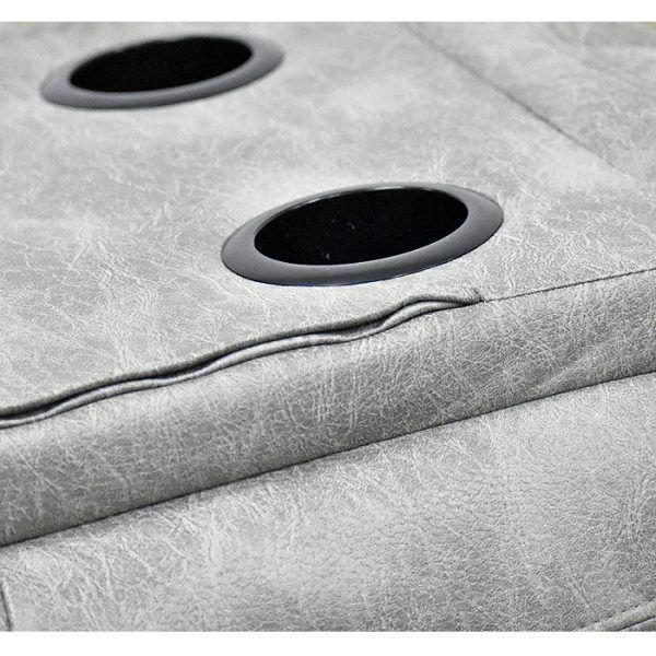 Sofá Reclinable Con Consola 3 Cuerpos Rosario Steel Premium-5
