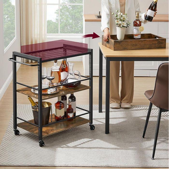 Carrito Bar Walnut XL-1