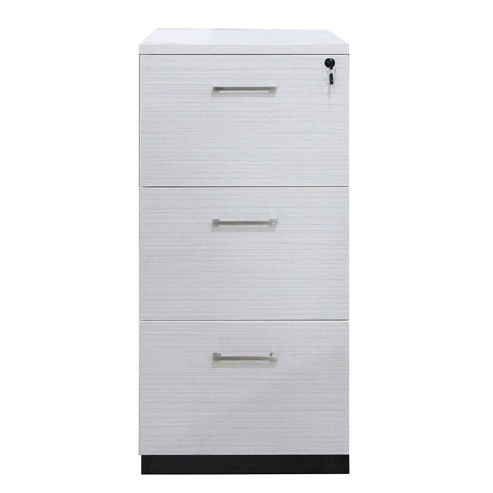 Kardex 3 Cajones Maple Con Gris-2