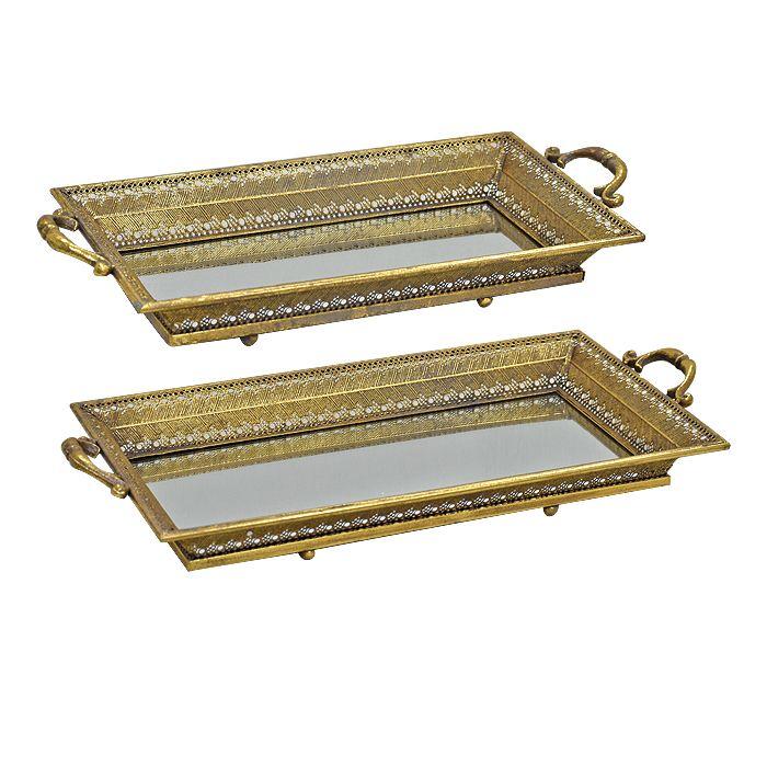 Set 2 Bandejas Espejo Luxe Collection-0