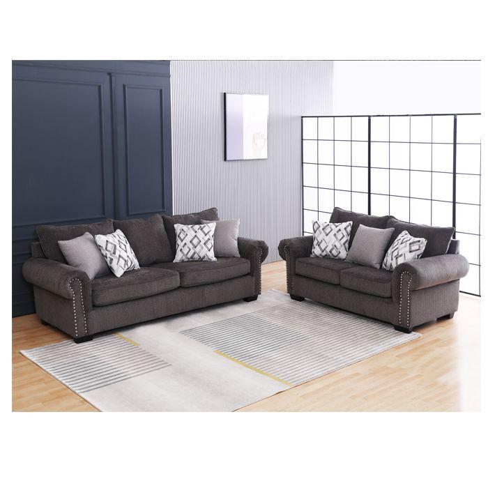 Sofá 2 Cuerpos Casey Gray (175 x 95 x 90 cm)-2