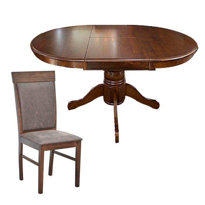 Juego de Comedor 4 Sillas Gran Florencia Old Leather-0