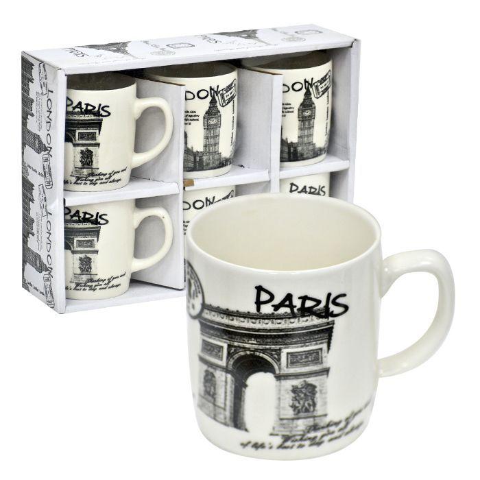 Set Tazones Paris 6 Unidades-0