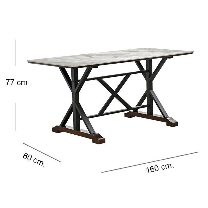 Mesa Comedor Stone Grey 160×80-4