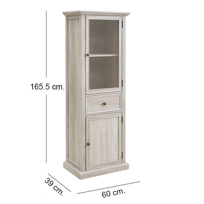 Vitrina Old White de estilo exhibidor-5