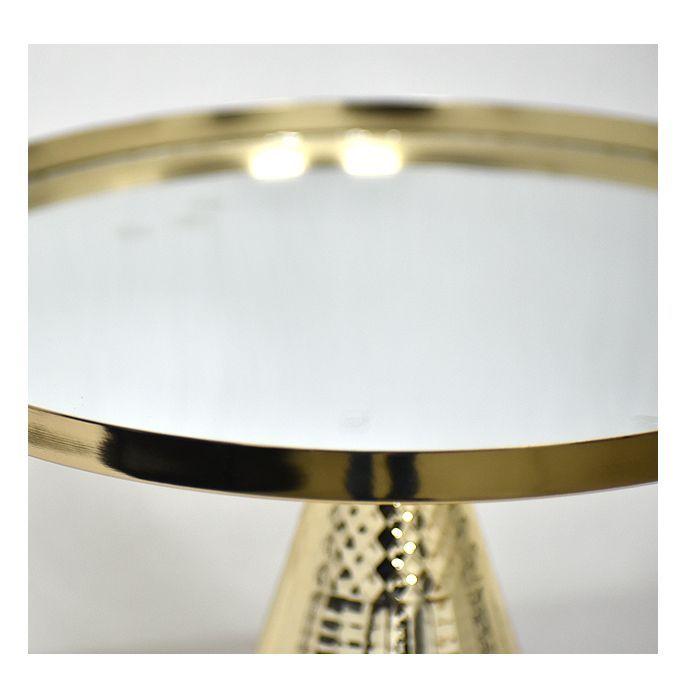 Centro de Mesa Mirror Gold 30 Cm-3