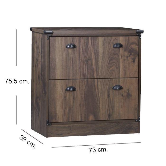 Cajonera Cómoda Kardex Dark Walnut-4