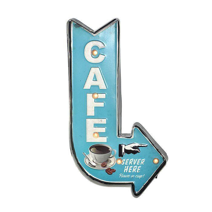 LETRERO VINTAGE LED CAFÉ (23 x 6 x 42 cms.)-2