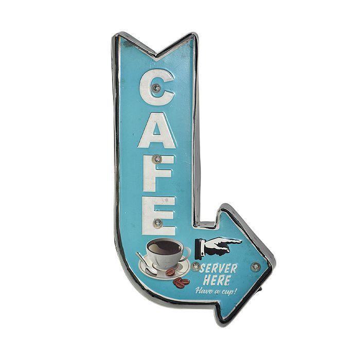 LETRERO VINTAGE LED CAFÉ (23 x 6 x 42 cms.)-1