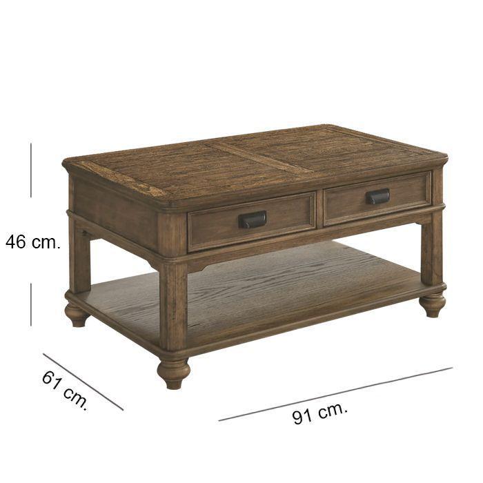 Mesa de Centro Flynter Antique Brown-5