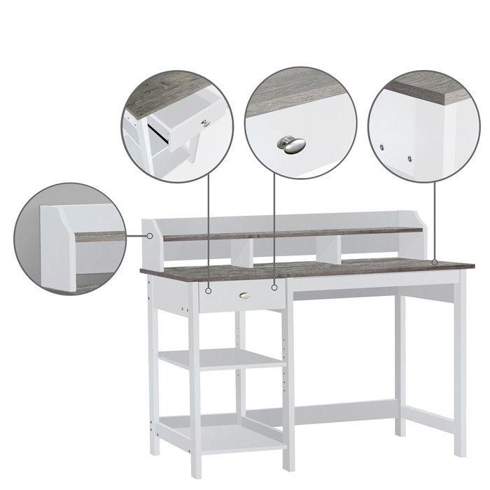 Escritorio 1.2 Mt. White OAK Line-3