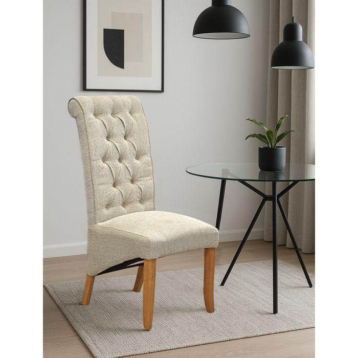Juego Comedor Timber 6 Sillas Tapizadas Beige Tripton-5