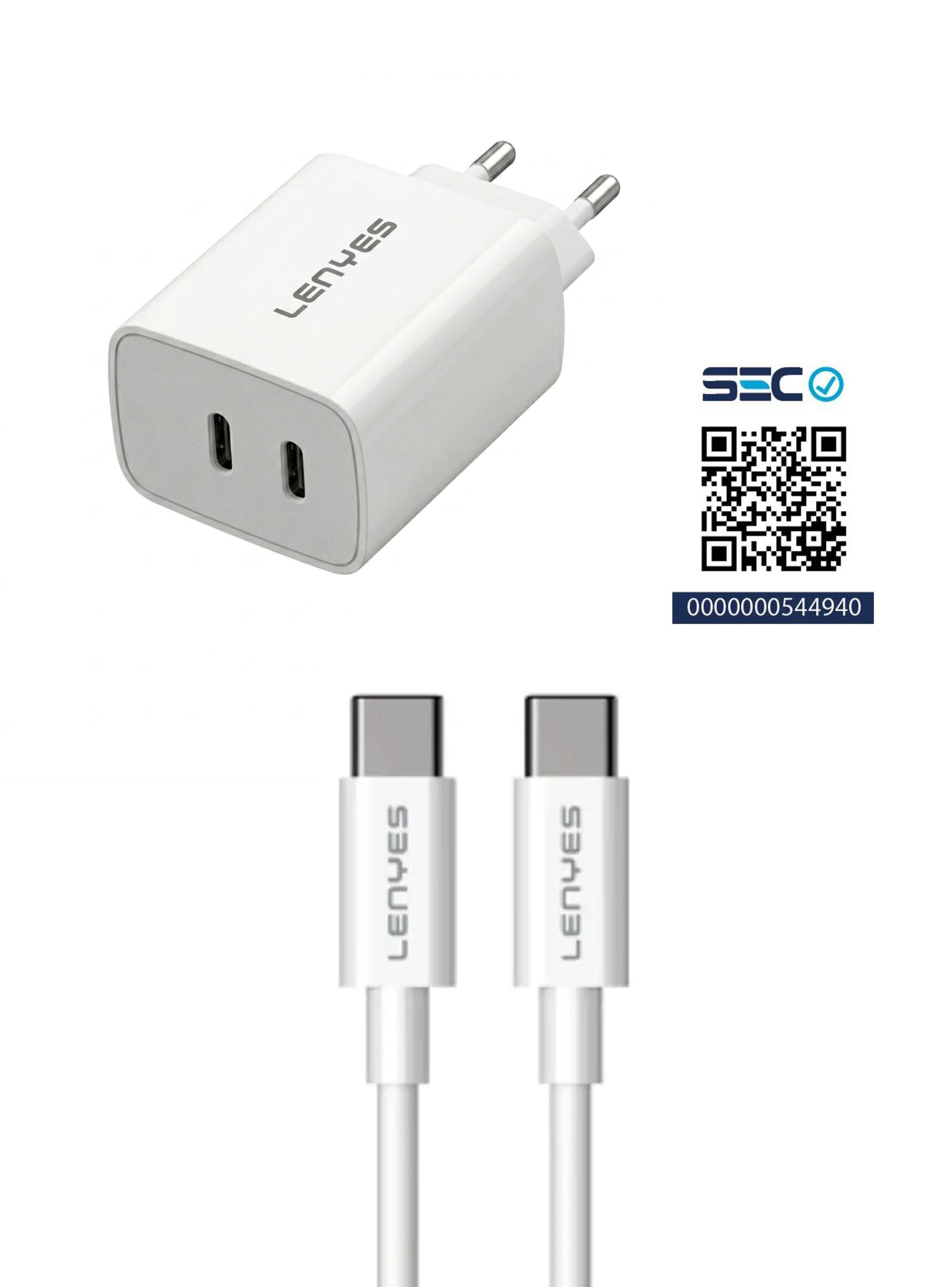 Cargador Rápido 65w Cable Tipo C LCH83 TC Certificado-2