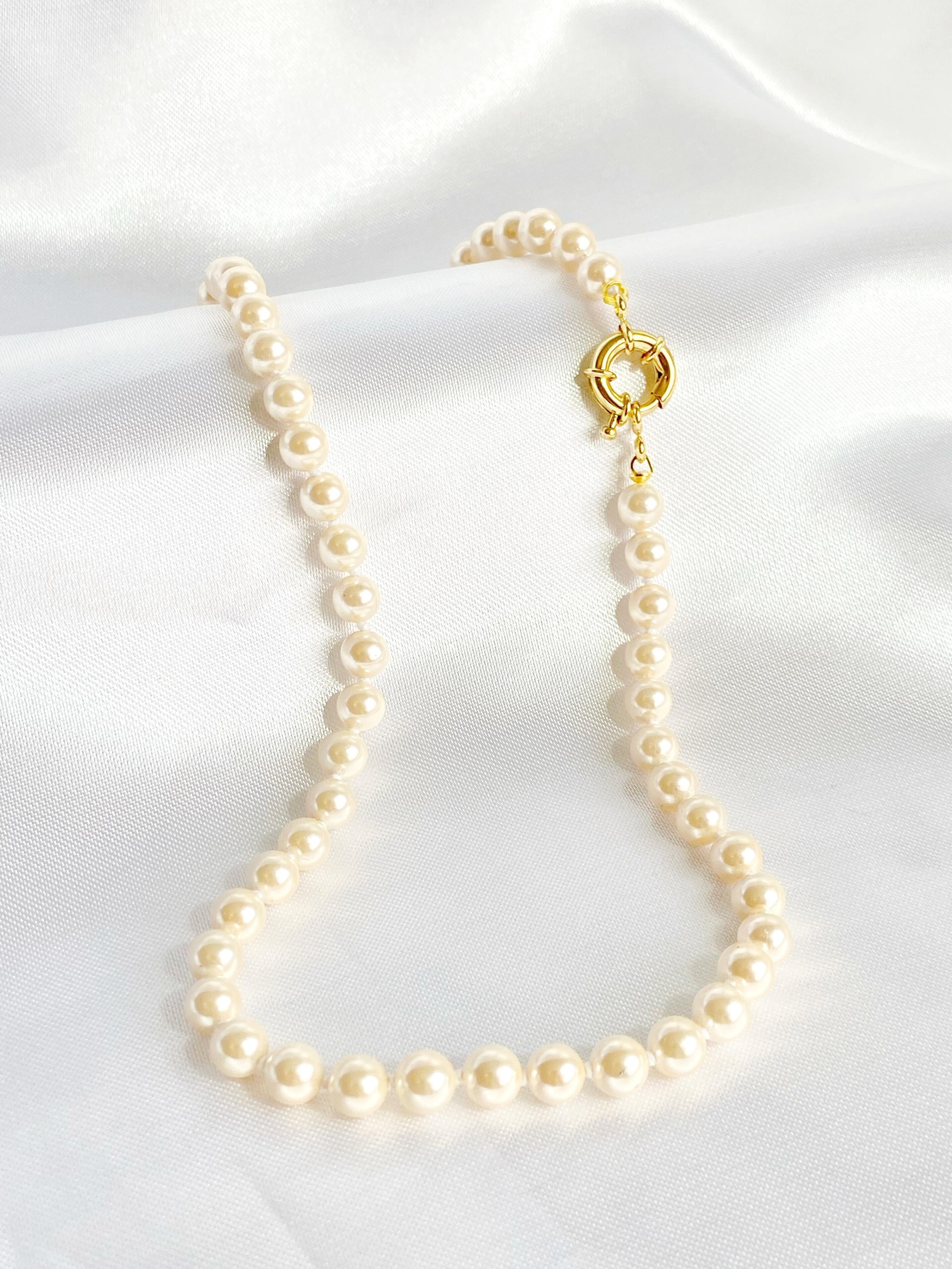 Collar de Perla de 6mm Mallorca Classica 50cm-2