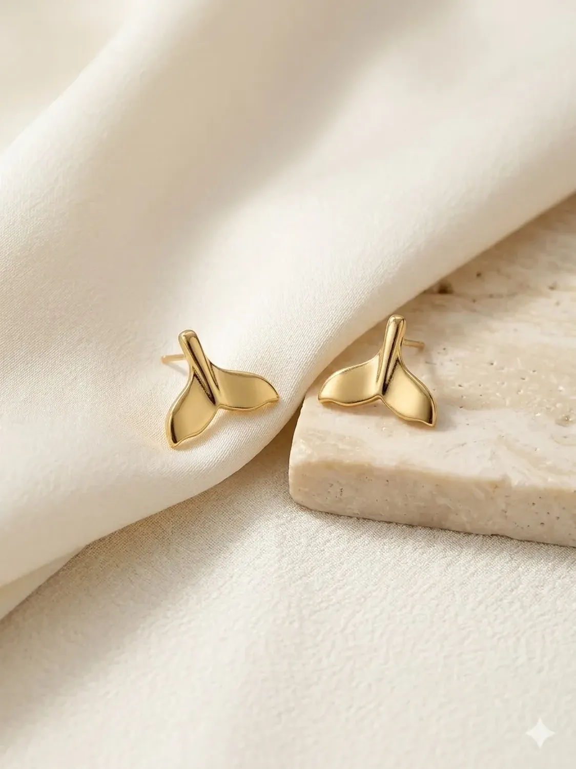 Aro Carré Mujer Colita De Ballena Enchapado En Oro 18 K Dorado-2
