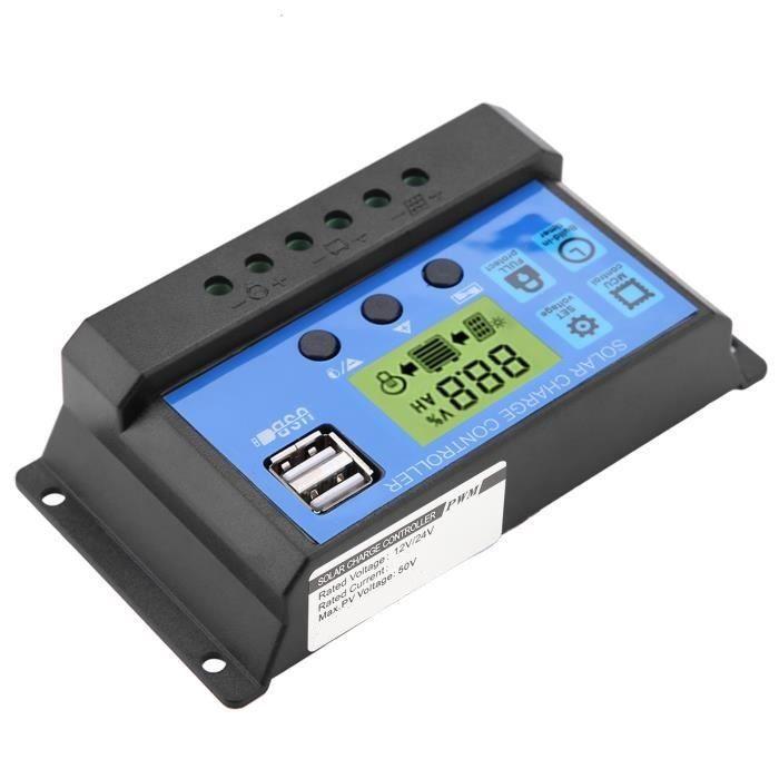 Regulador Carga Solar Digital 12v 24v 60a 2usb-2