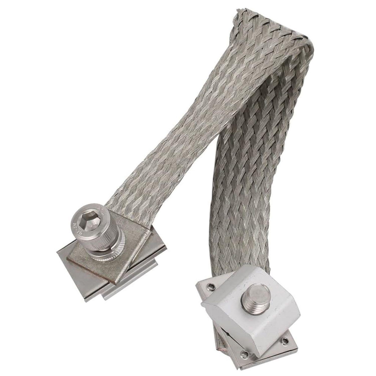 Conector Jumper Tierra Para Riel Solar 20cm-1