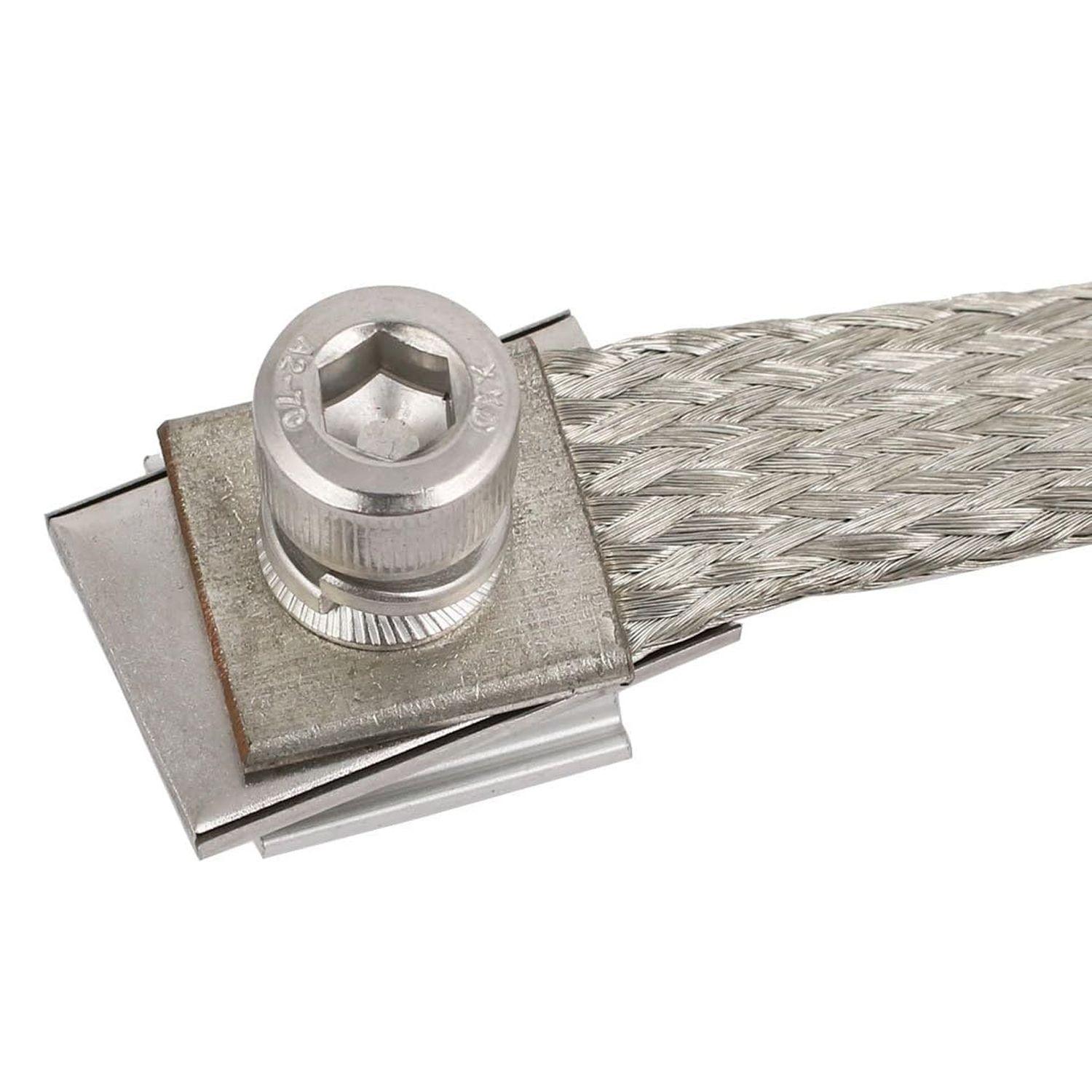 Conector Jumper Tierra Para Riel Solar 20cm-4