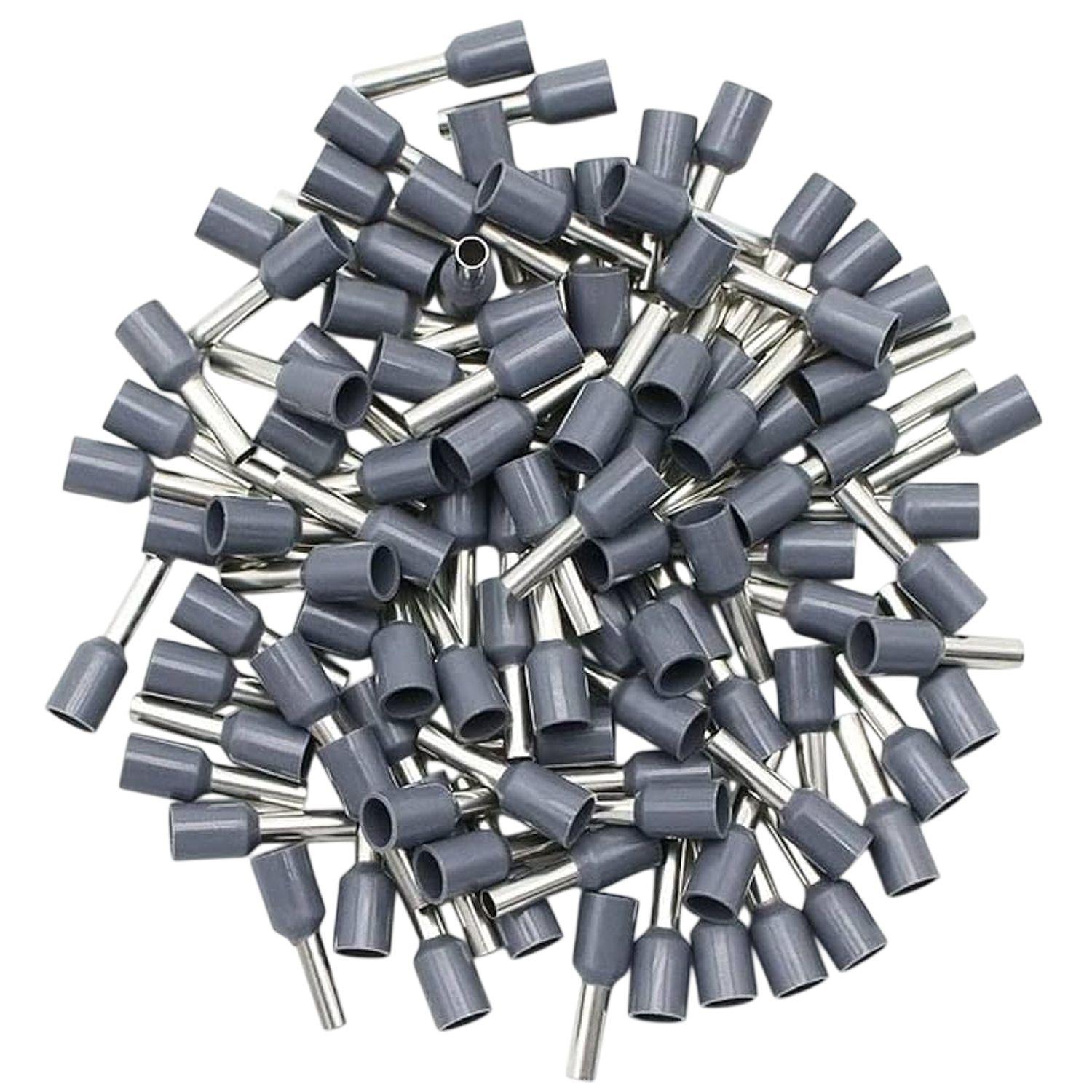 Terminales ferrule 4mm2 12awg Gris 100un-0