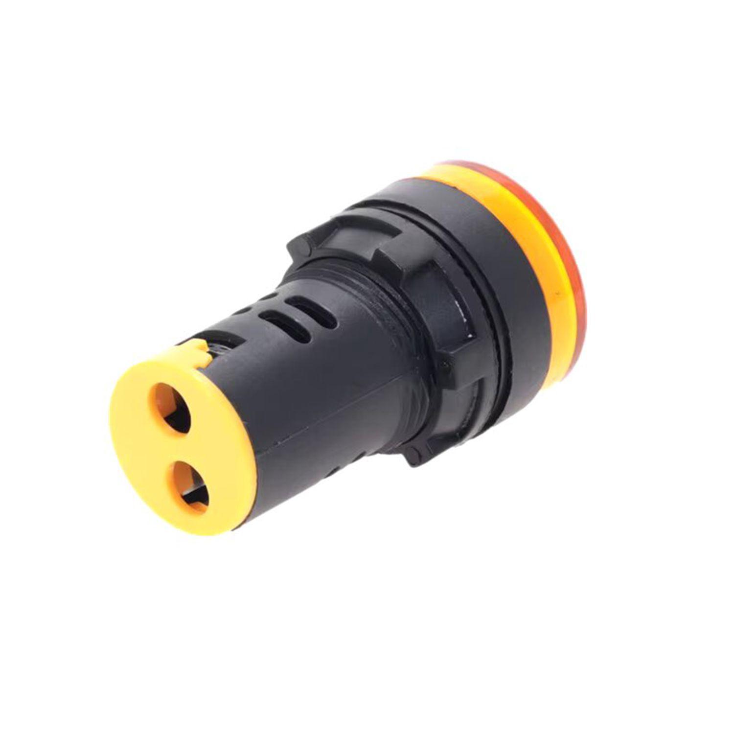 Luz Piloto Led Amarillo 22mm 220v Pack 10 Unidades-3