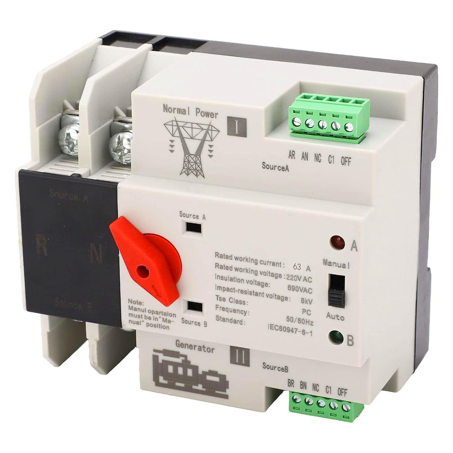 Interruptor Transferencia Automática Ats 63a 220v Generador-2