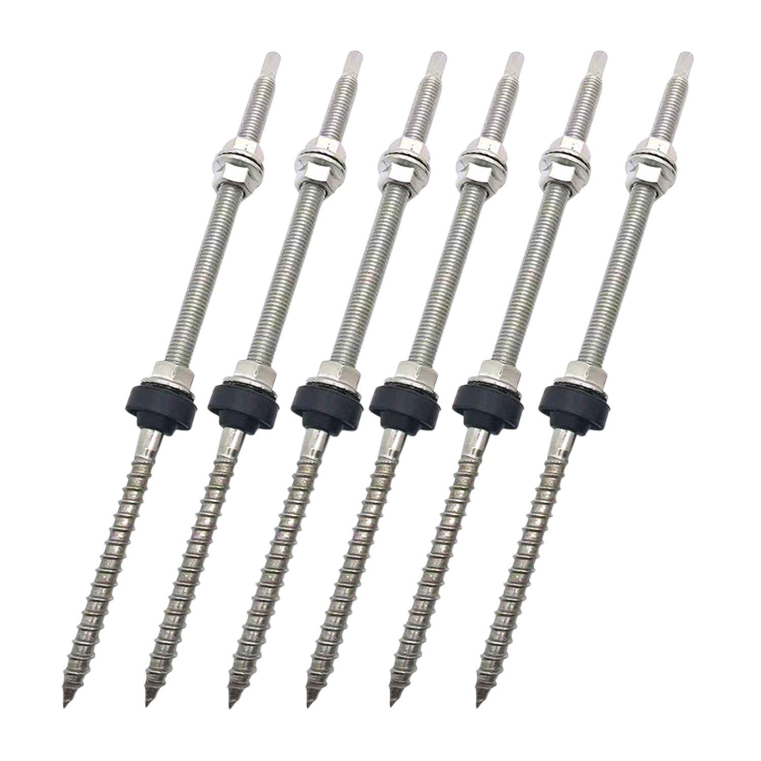Pack 6 Fijaciones Pernos De Suspensión 180mm Anclaje Solar-0